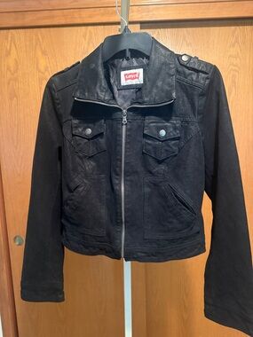 Levi’s Vintage motorcycle jacket. Genuine textured suede leather.buffalo leather